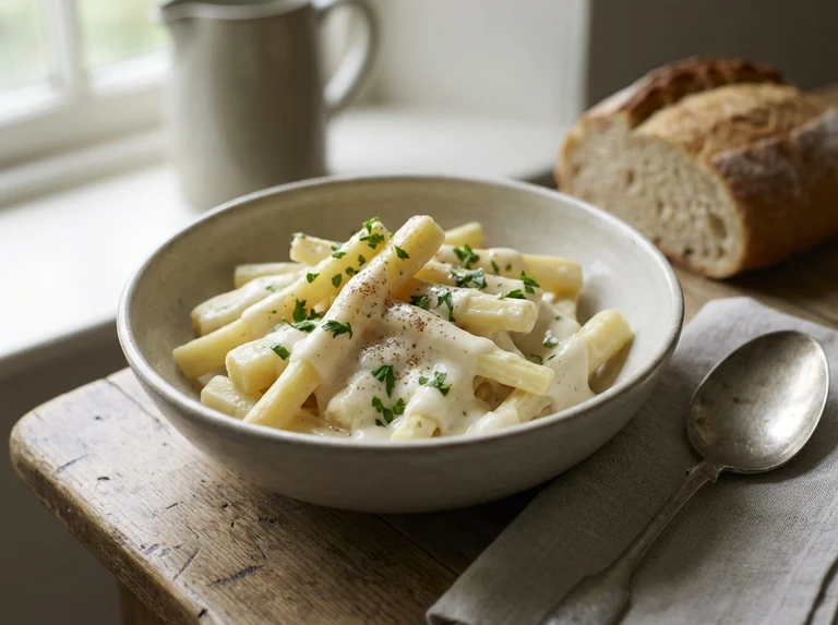 Parsnips with White Sauce