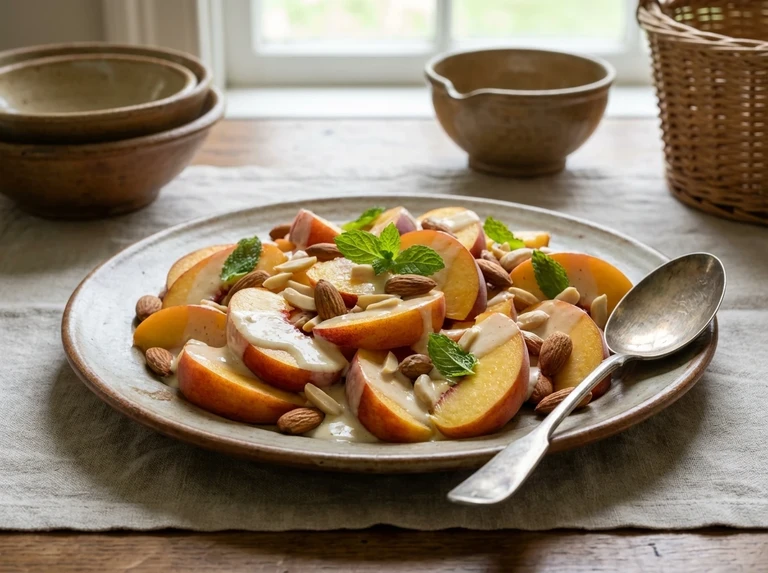 Peach-and-Almond Salad
