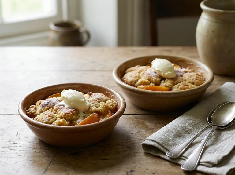 Peach Cobbler (Two portions)