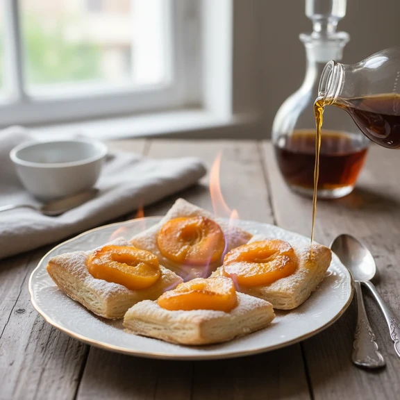 Peach Crusts with Brandy