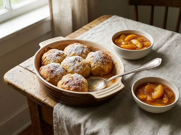 PEACH DUMPLINGS