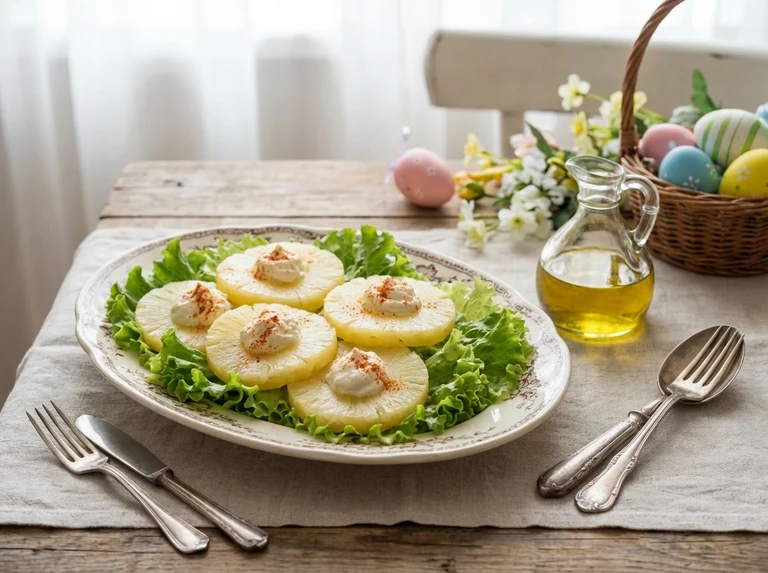 Pineapple-and-Cream Cheese Salad, Easter Style