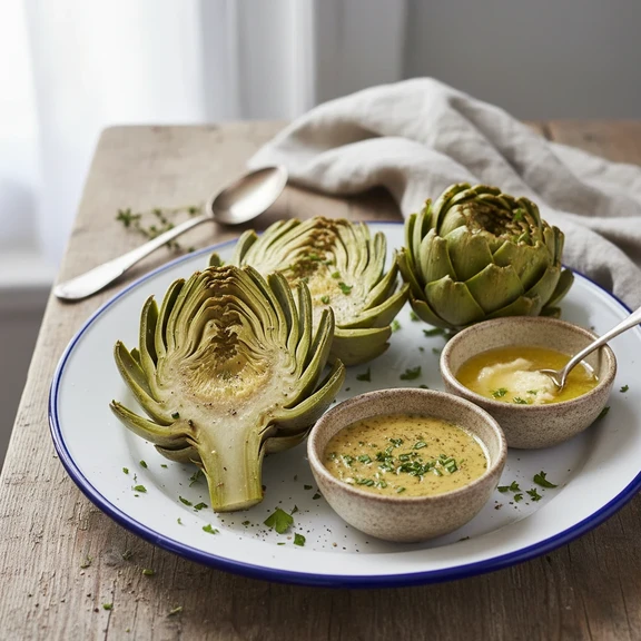 Plain Boiled Artichokes