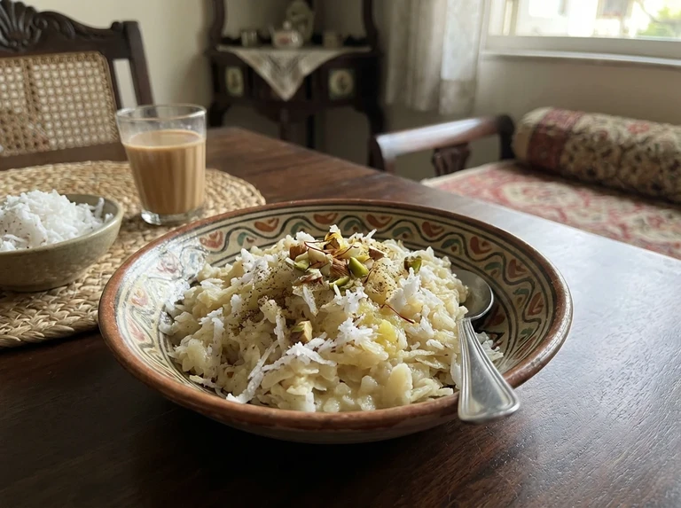 Poha with Coconut (Method 2)