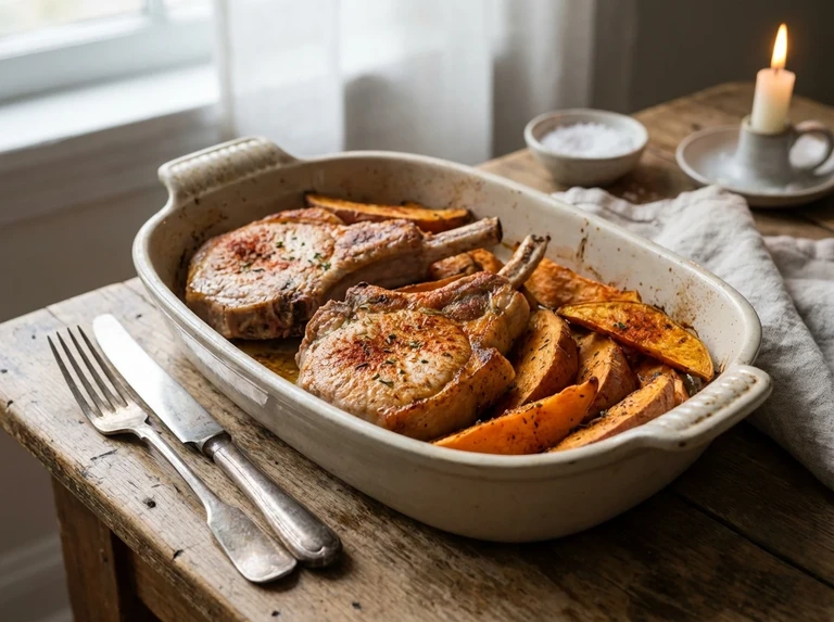 Pork Chops with Sweet Potatoes