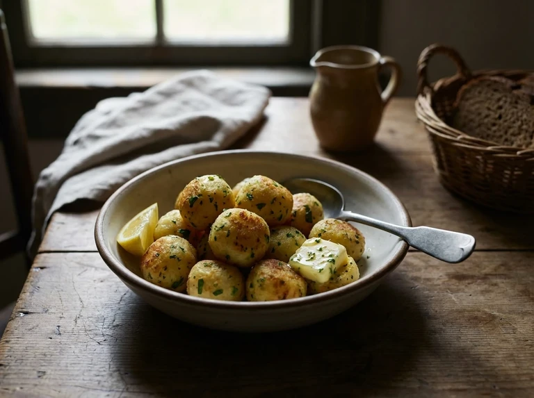 POTATO BALLS WITH PARSLEY