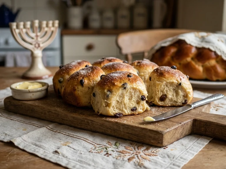RAISIN OR CURRANT BUNS