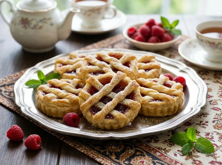 Raspberry Lattice Tartlets (Type 2)