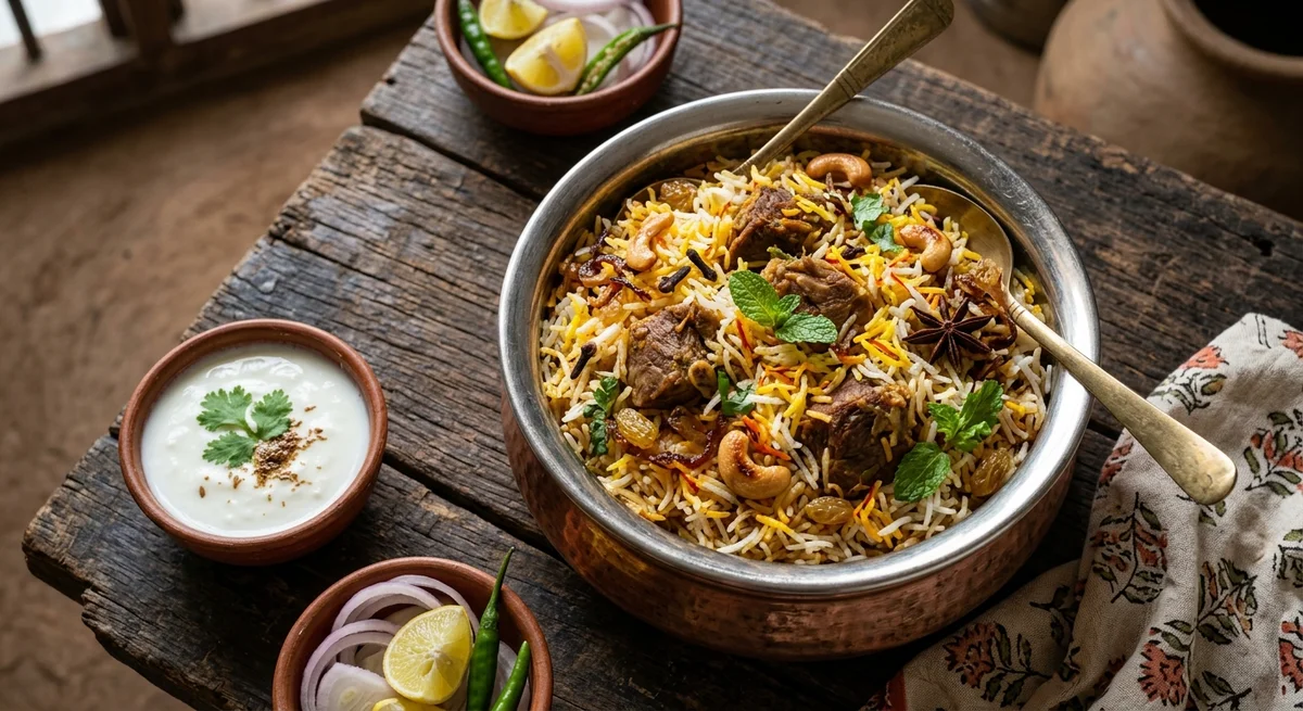 Rice and Meat Dish (Biryani-style)