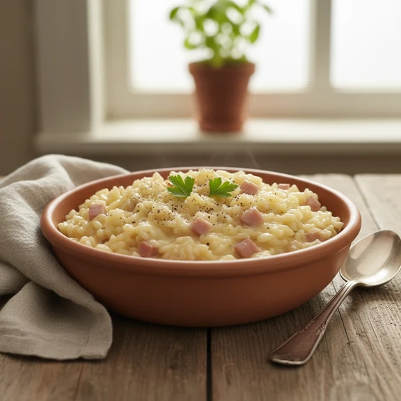 Risotto with Ham