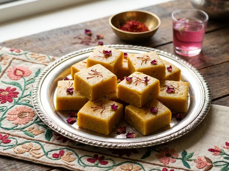 Saffron Coconut Fudge