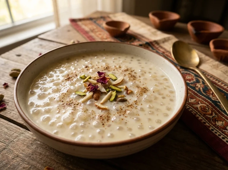 Sago Kheer (Tapioca Pudding)