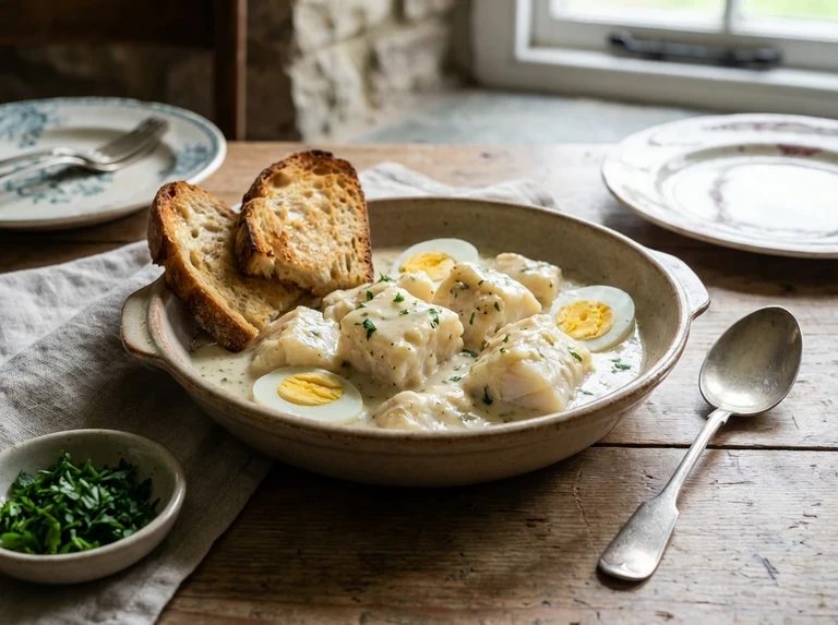 Salt Codfish in Cream Sauce