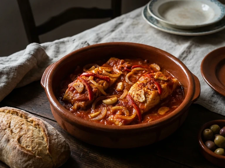 Salt Codfish with Tomato Sauce