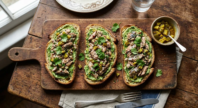 Sardine and Pickle Sandwiches