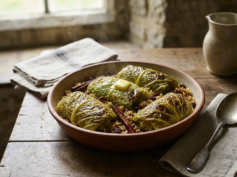 SAVOY CABBAGE WITH RICE