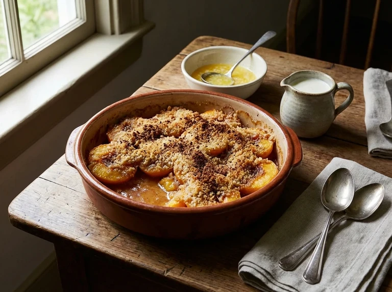 SCALLOPED PEACHES