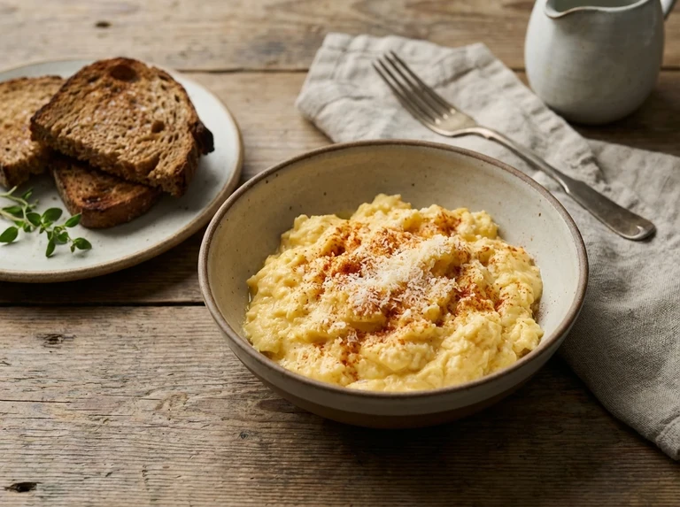 Scrambled Eggs with Cheese