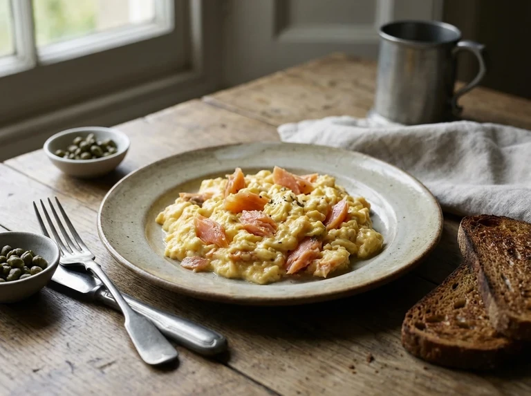 Scrambled Eggs with Smoked Salmon