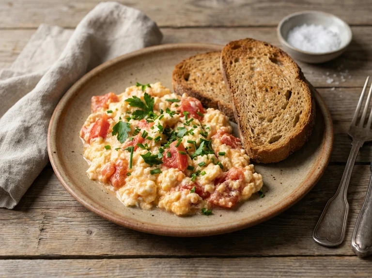 Scrambled Eggs with Tomatoes