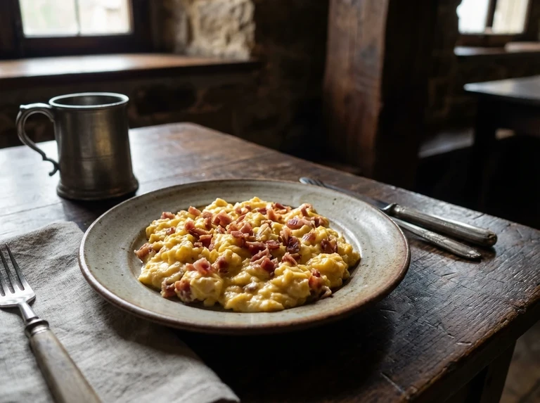 Scrambled Ham and Eggs