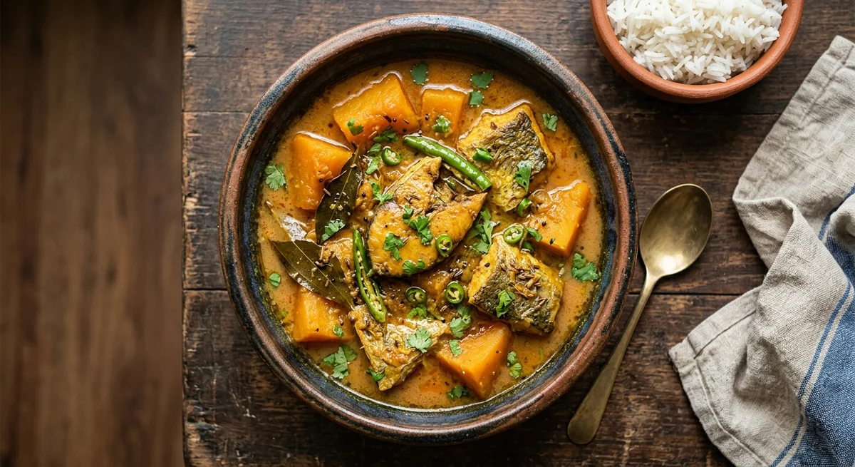 SHOAL FISH with PUMPKIN