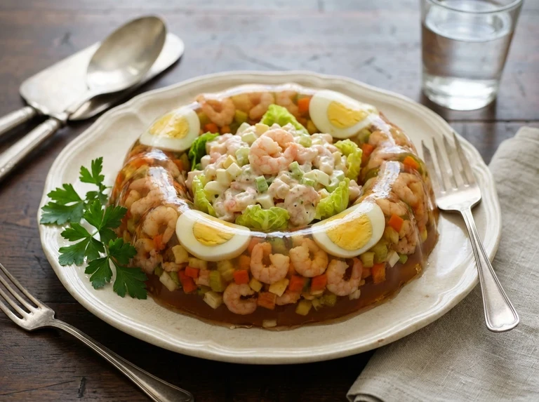 Shrimp Salad with Aspic Border, No. 2