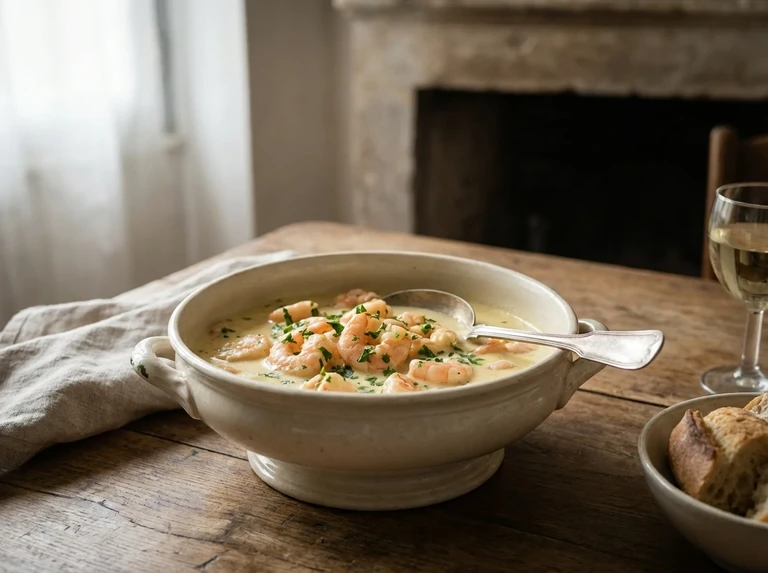 Shrimps à la Poulette