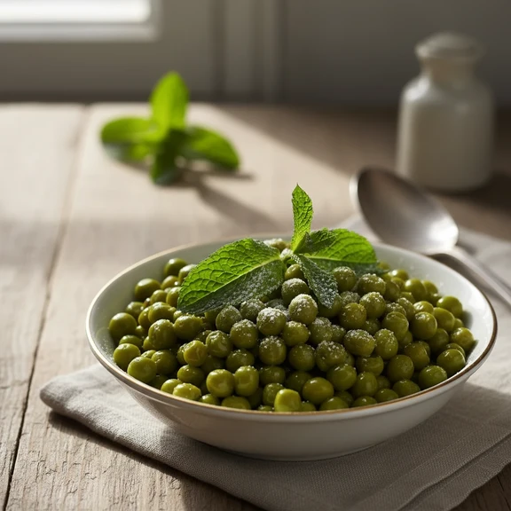 Simple Boiled Green Peas