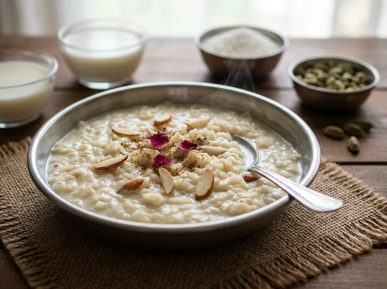 Simple Milk Poha (Dudh Poha)