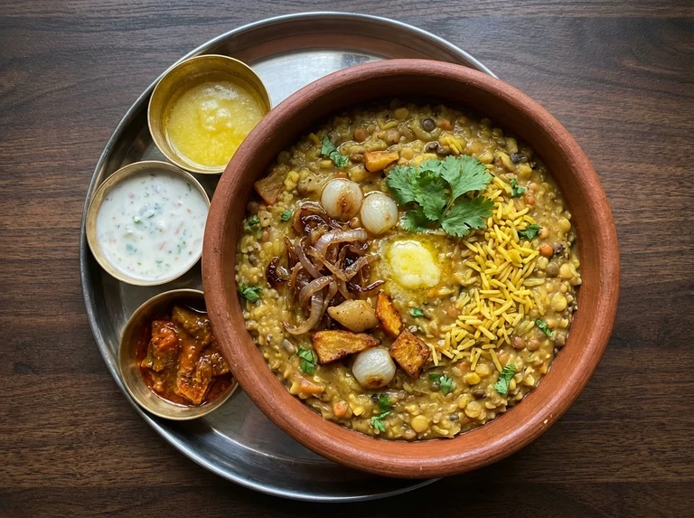 Six-Lentil Vegetable Khichdi