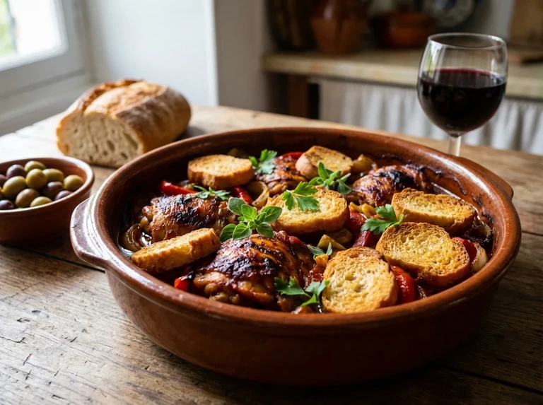 Spanish Baked Chicken En Casserole