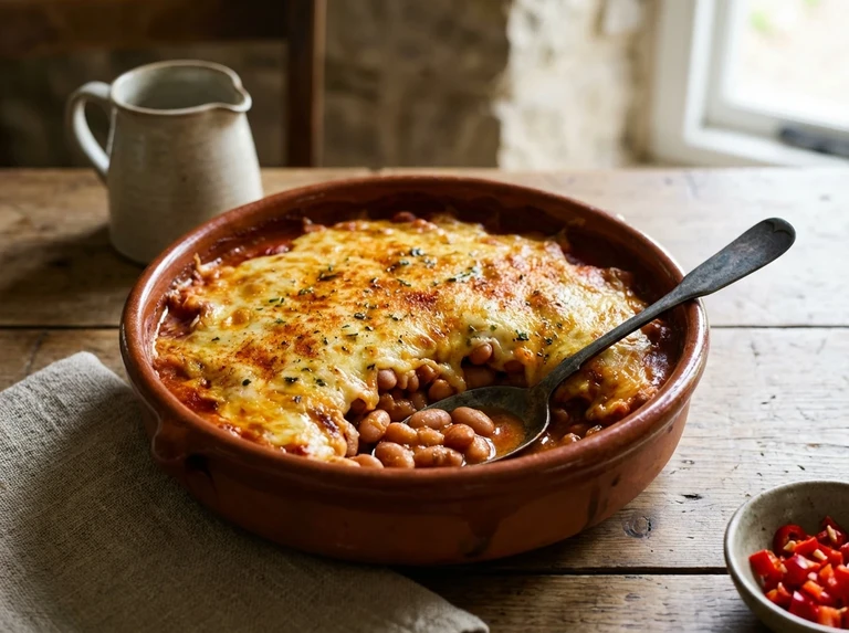Spanish Beans Au Gratin