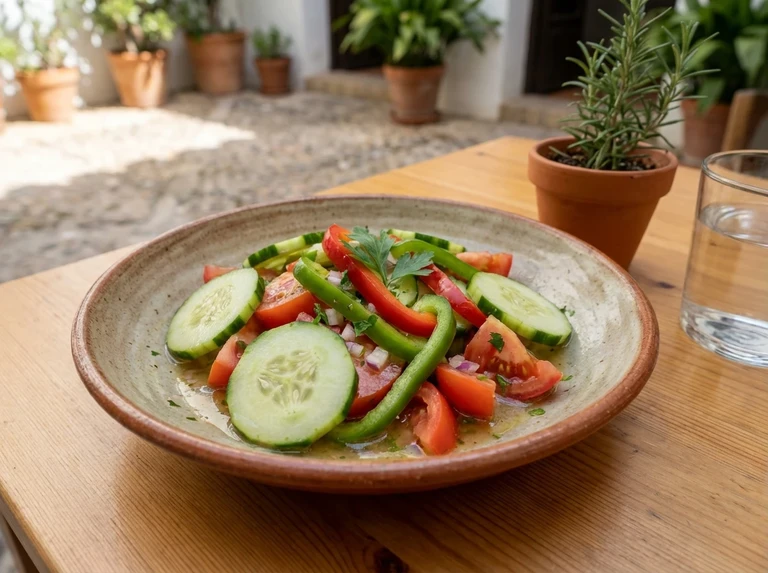 Spanish Cucumber and Tomato Salad