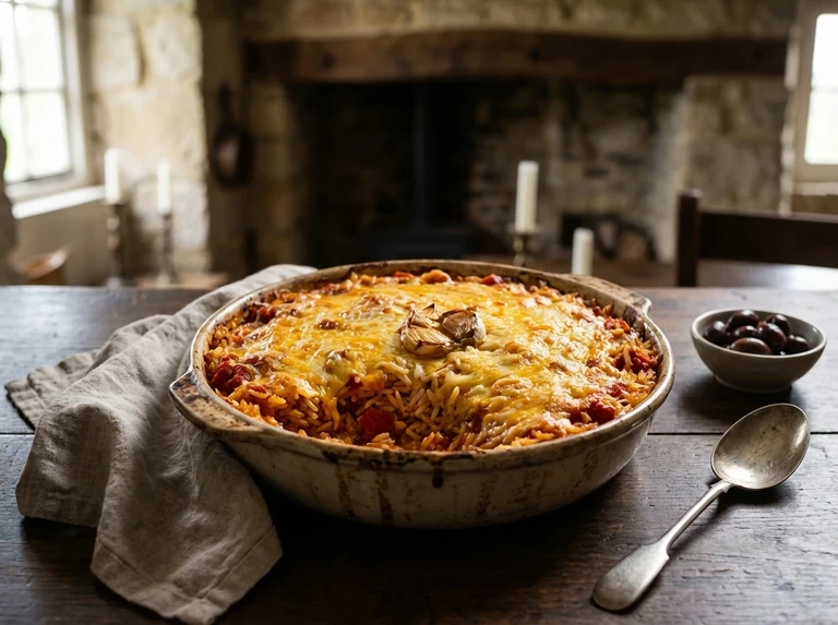 Spanish Rice au Gratin