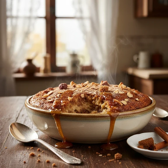 Spiced Bread Crumb Pudding