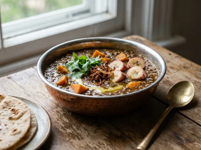 Spiced Dal with Root Vegetables