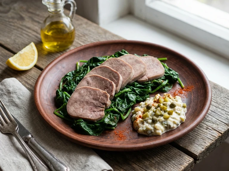 Spinach-and-Tongue Salad