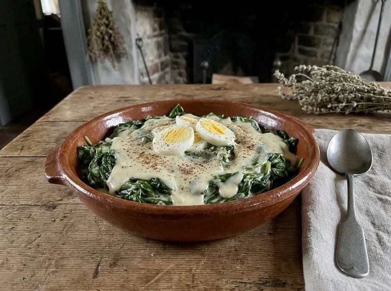SPINACH WITH CREAM SAUCE