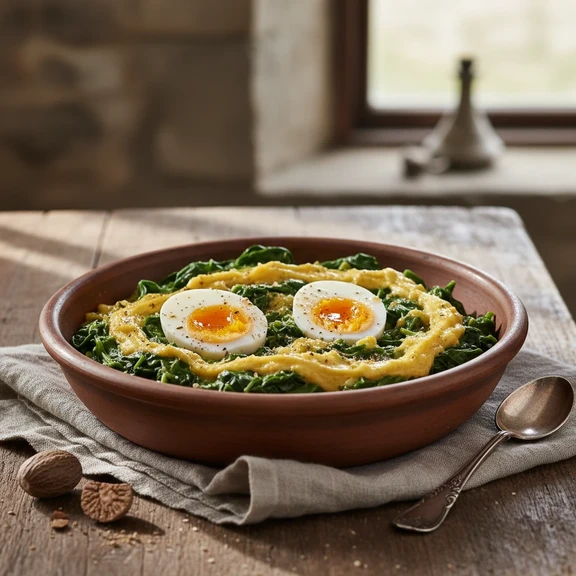 Spinach with Egg
