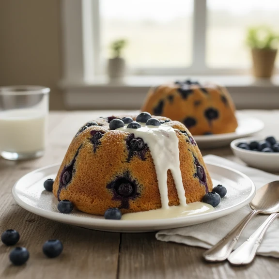 Steamed Blueberry Pudding