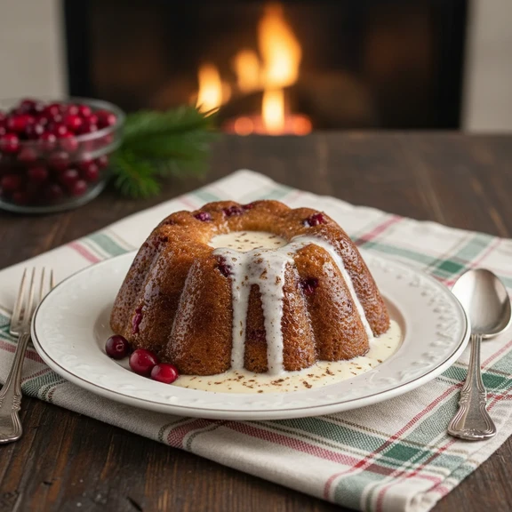 Steamed Cranberry Pudding