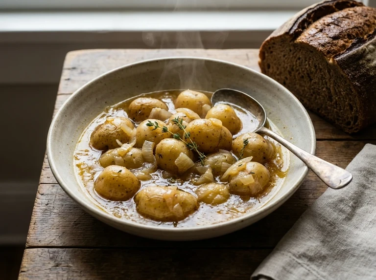 Stewed Potatoes with Onions