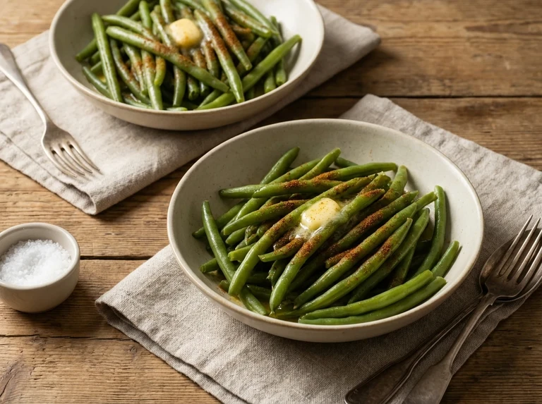 String Beans with Butter Sauce (Two portions)