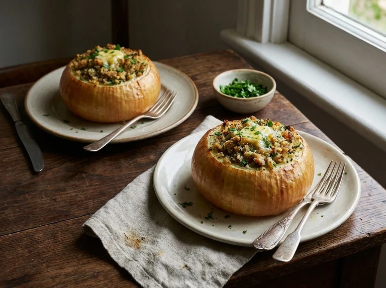 Stuffed Onions (Two portions)