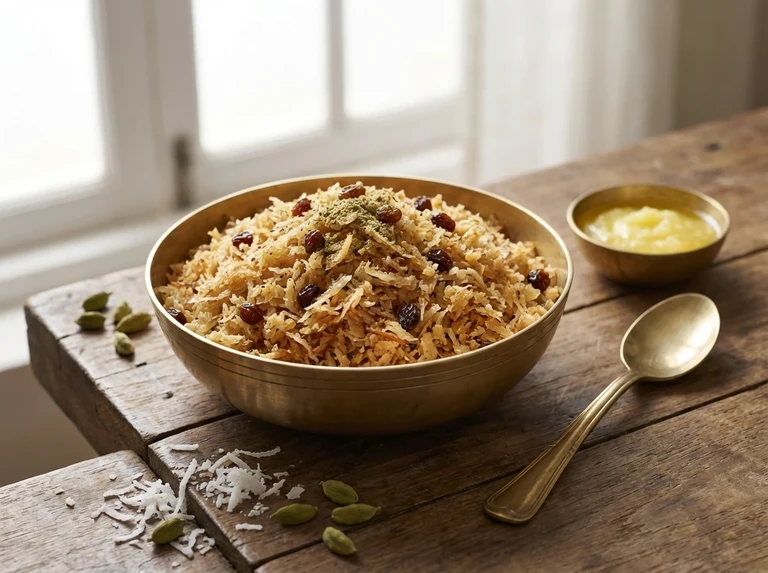 Sweet Dry Coconut Khaman