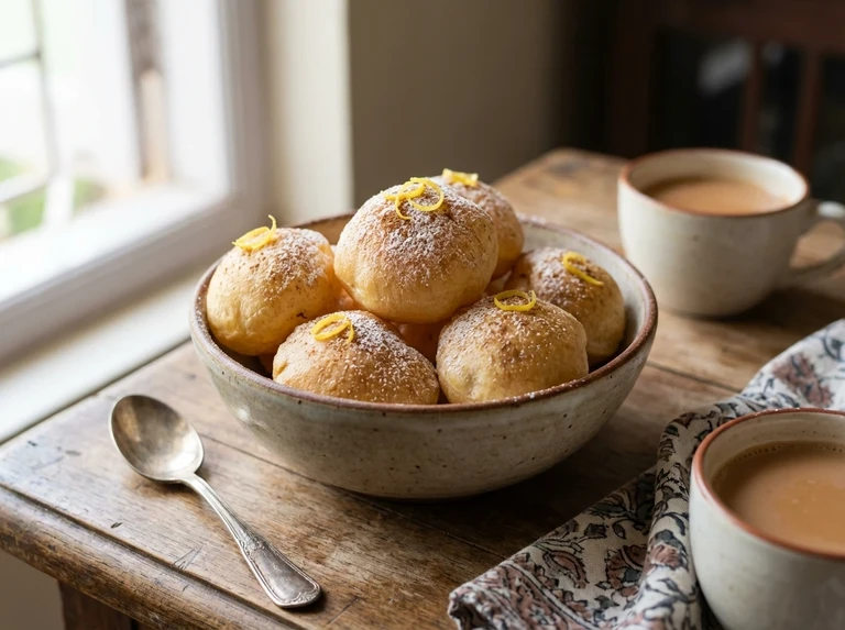 Sweet Lemon Cinnamon Puffs