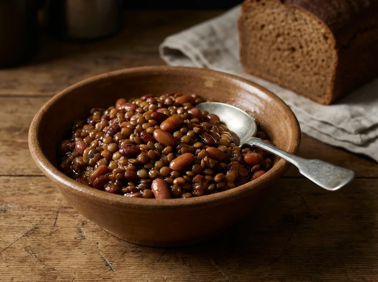 SWEET SOUR BEANS AND LINZEN