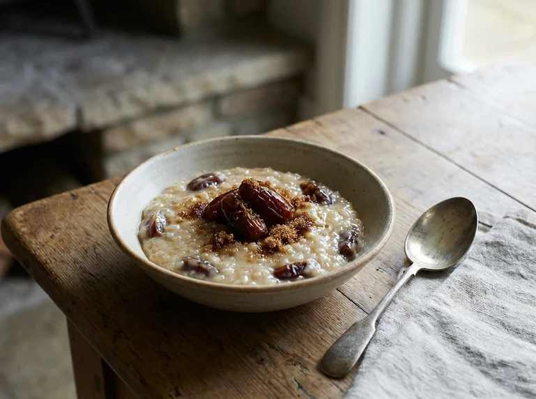 Tapioca and Date Pudding