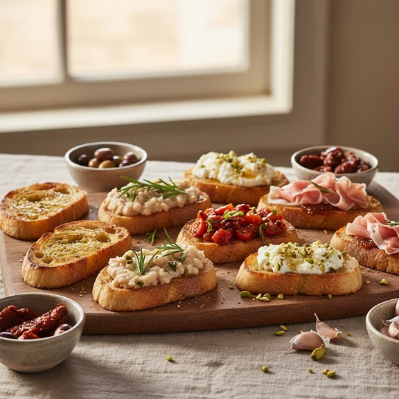 Toasted Bread Appetizers